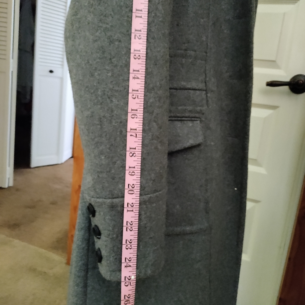 Wool Button Up Coat - image 4